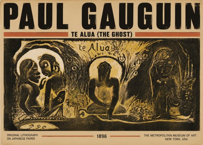Paul Gauguin Te Alua (the Ghost) No4 - Poster