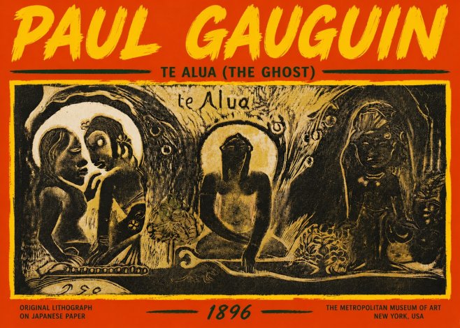 Paul Gauguin Te Alua (the Ghost) No5 - Poster
