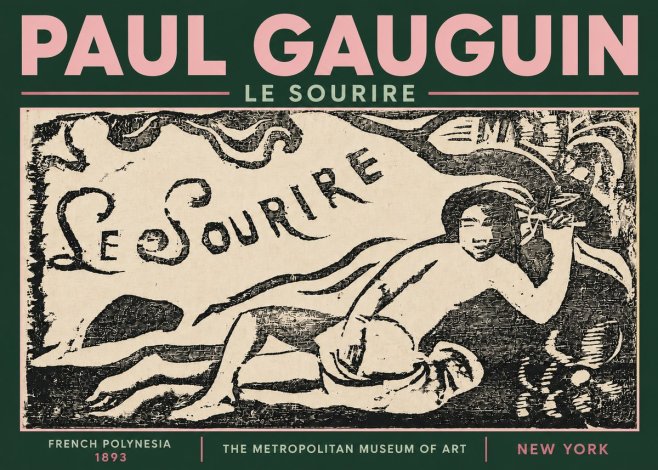 Paul Gauguin Le Sourire No6 - Poster