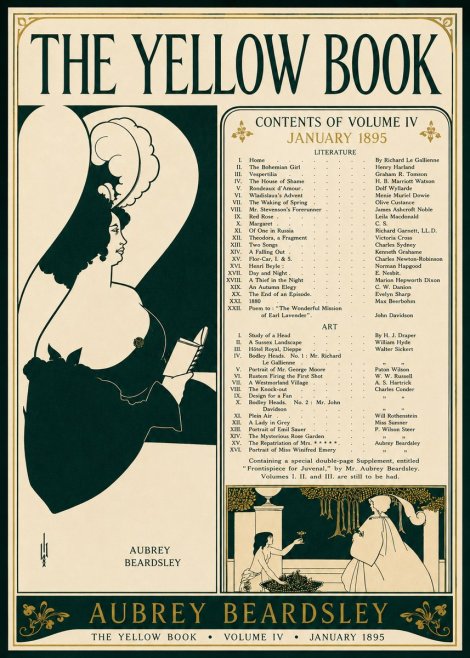 Aubrey Beardsley The Yellow Book II No4 - Poster