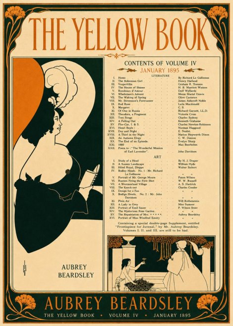 Aubrey Beardsley The Yellow Book II No5 - Poster