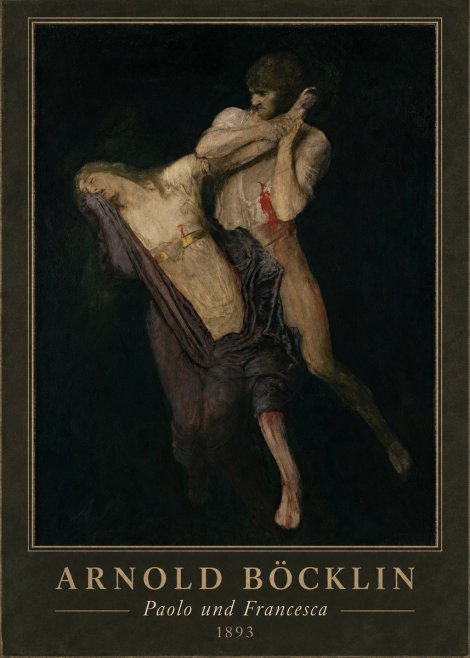 Arnold Böcklin Paolo Und Francesca No4 - Poster