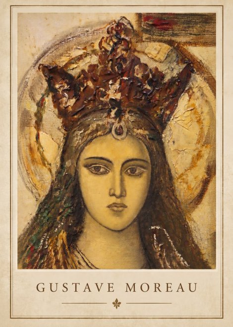 Gustave Moreau Head of a Woman with a Tiara No2 - Poster
