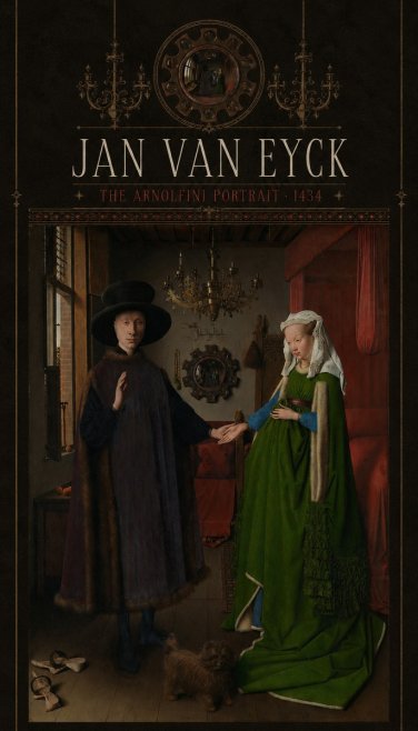 Jan van Eyck The Arnolfini Portrait I No5 - Poster
