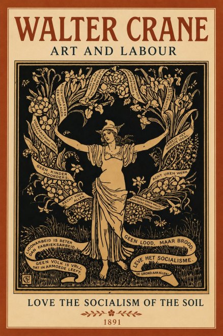 Walter Crane Art and Labour No6 - Poster