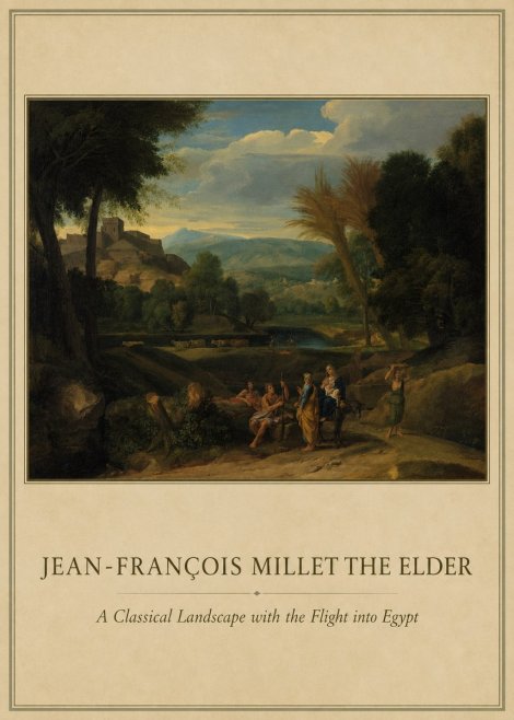 Jean-François Millet A Classical Landscape with the Flight into Egypt No1 - Poster