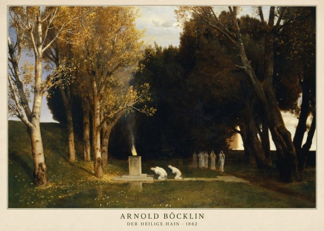 Arnold Böcklin Der Heilige Hain I No2 - Poster