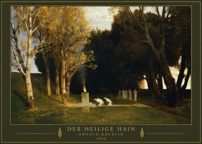 Arnold Böcklin Der Heilige Hain I No3 - Poster