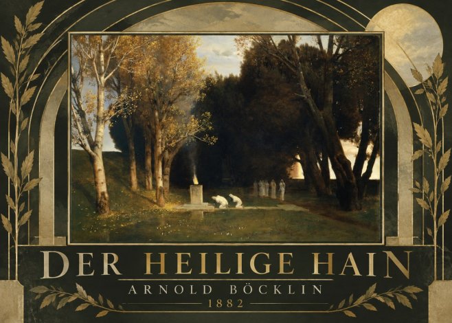 Arnold Böcklin Der Heilige Hain I No6 - Poster