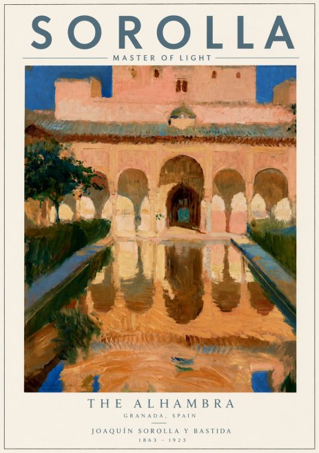 Sorolla The Alhambra No3 - Poster