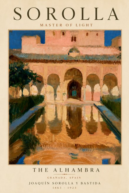 Sorolla The Alhambra No5 - Poster