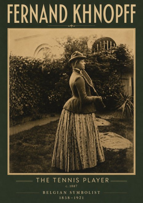 Fernand Khnopff The Tennis Player No4 - Poster
