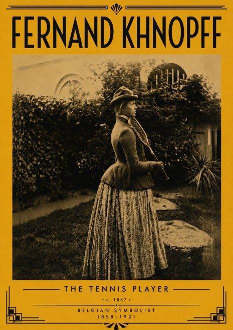 Fernand Khnopff The Tennis Player No6 - Poster