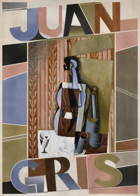 Juan Gris Still Life with Mandolin No3 - Poster