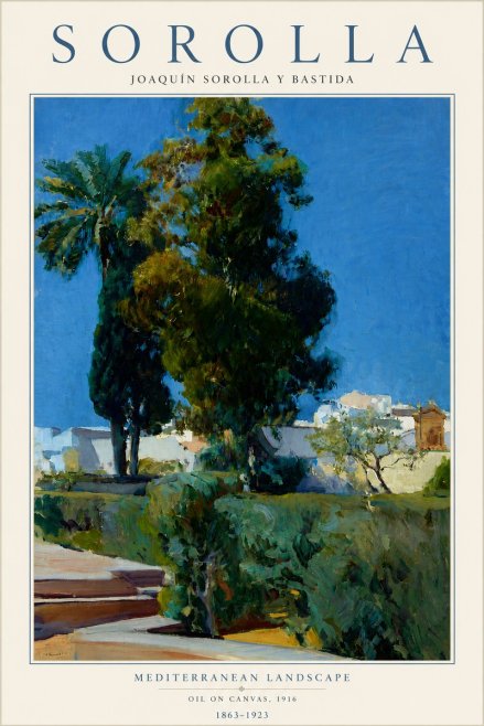 Sorolla Mediterranean Landscape No4 - Poster