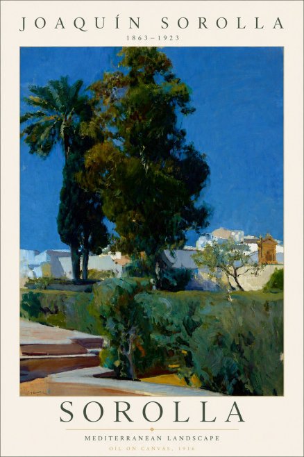 Sorolla Mediterranean Landscape No6 - Poster