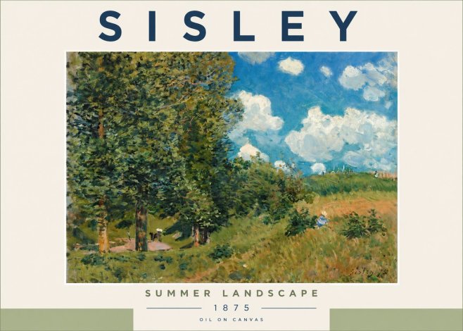 Sisley Summer Landscape No2 - Poster