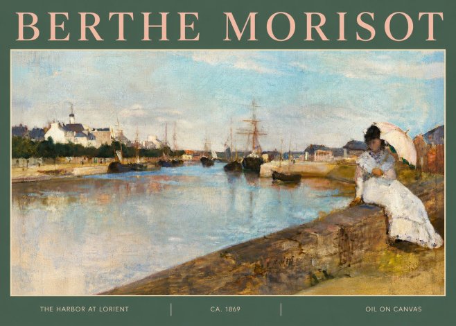 Berthe Morisot The Harbor at Lorient No4 - Poster