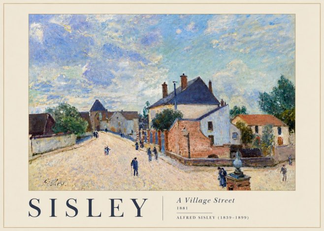 Sisley A Village Street No4 - Poster