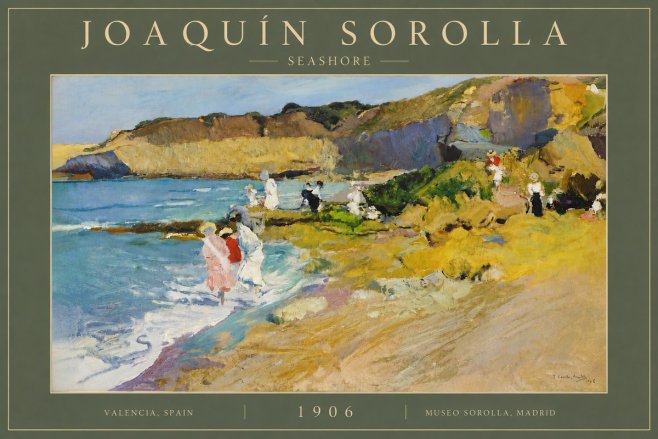Sorolla Seashore No6 - Poster