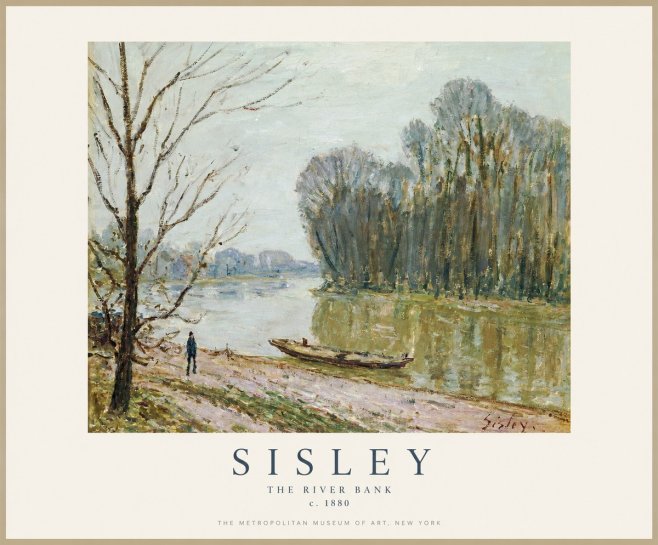 Sisley The River Bank II No1 - Poster