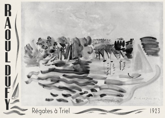 Raoul Dufy Régates À Triel No2 - Poster