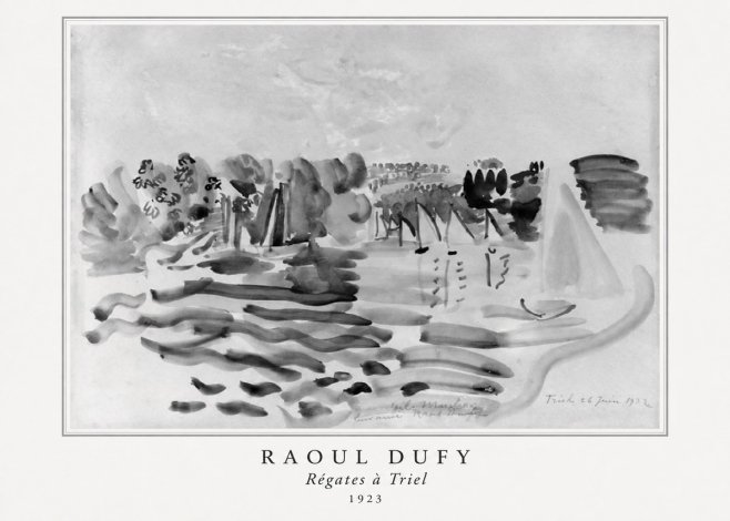 Raoul Dufy Régates À Triel No5 - Poster
