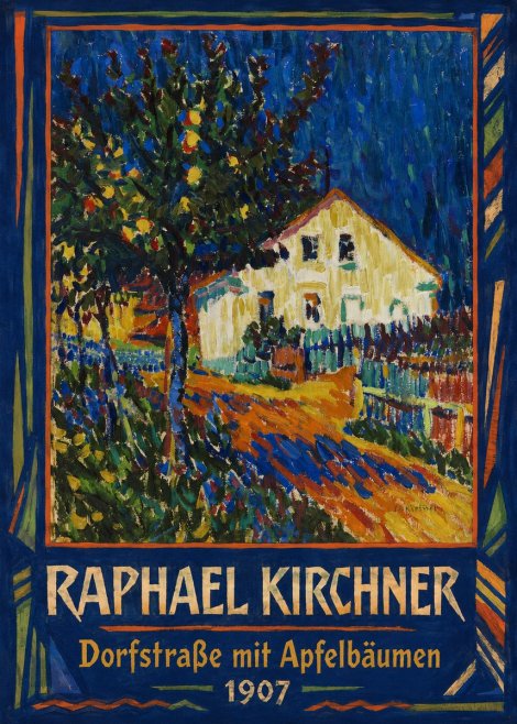 Raphael Kirchner Dorfstraße Mit Apfelbäumen No1 - Poster