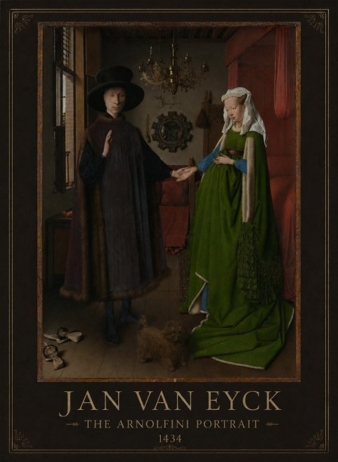 Jan van Eyck The Arnolfini Portrait II No1 - Poster
