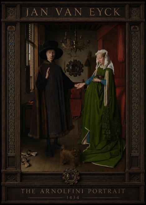 Jan van Eyck The Arnolfini Portrait II No3 - Poster
