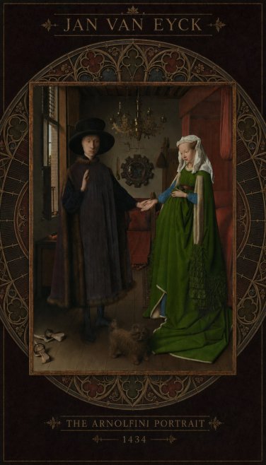 Jan van Eyck The Arnolfini Portrait II No6 - Poster