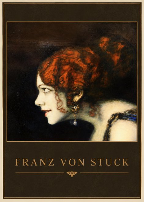 Franz von Stuck Head of a Woman No4 - Poster