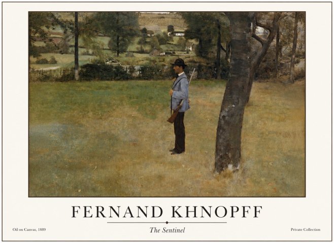 Fernand Khnopff The Hunter No4 - Poster