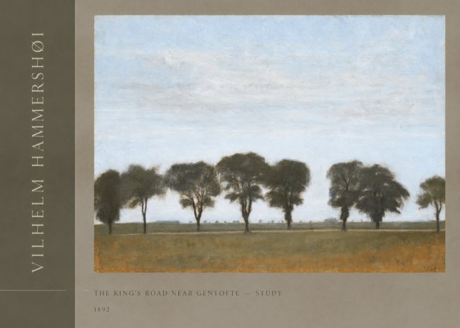 Vilhelm Hammershøi The King's Road Near Gentofte - Study No2 - Poster