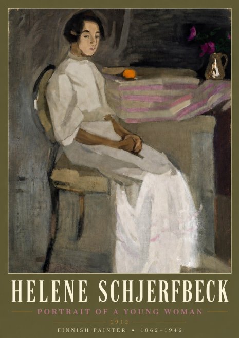 Helene Schjerfbeck Portrait of a Young Woman No3 - Poster