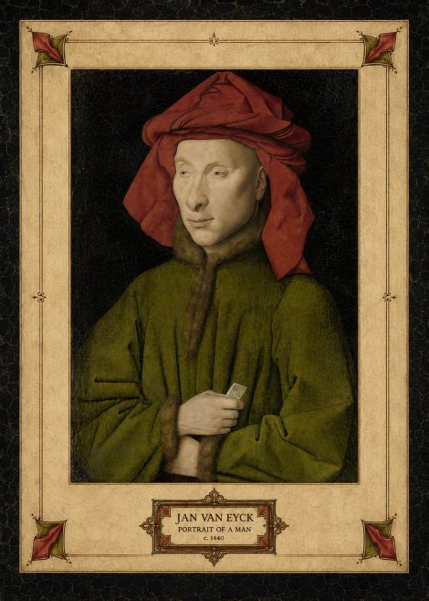 Jan van Eyck Portrait of a Man I No3 - Poster