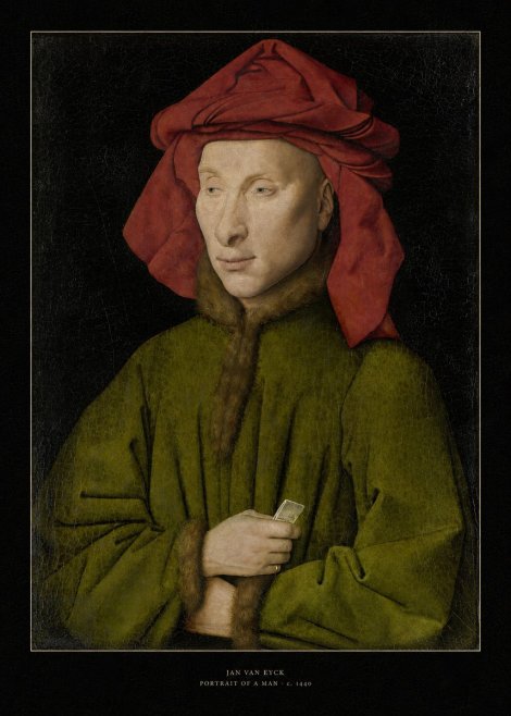 Jan van Eyck Portrait of a Man I No6 - Poster
