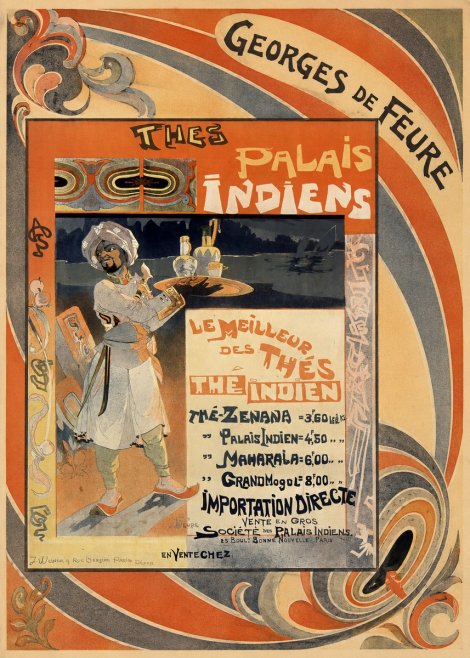 Georges de Feure Thés Palais Indien No4 - Poster
