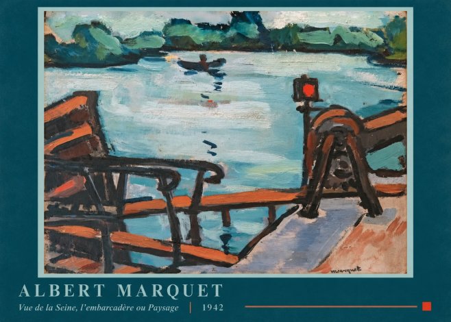 Albert Marquet Vue De La Seine, L'embarcadère Ou Paysage No5 - Poster