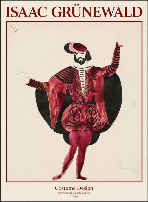 Isaac Grünewald Costume Design II No1 - Poster