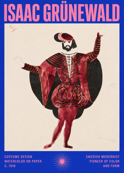 Isaac Grünewald Costume Design II No2 - Poster