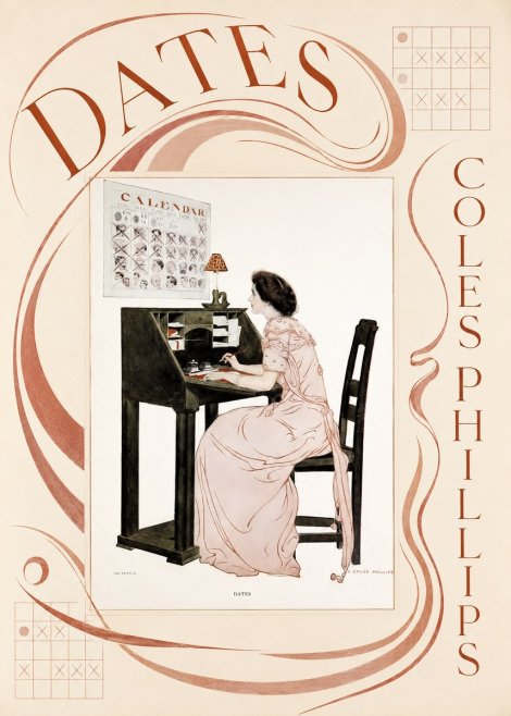 Coles Phillips Dates No6 - Poster