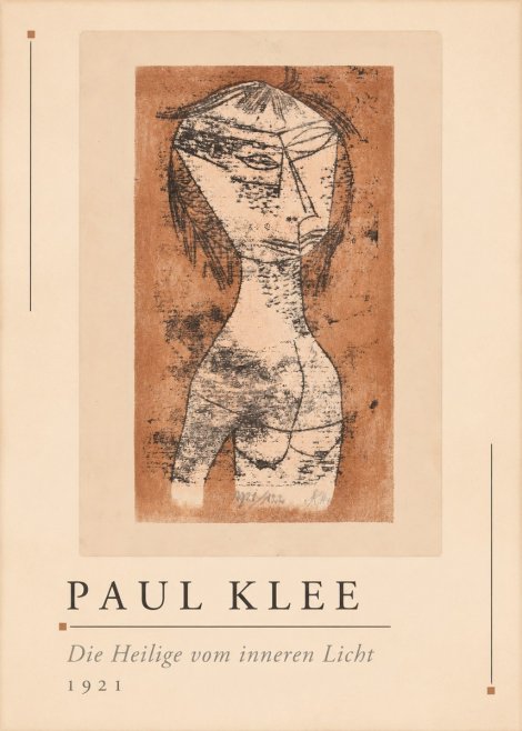 Paul Klee Die Heilige Vom Inneren Licht I No1 - Poster