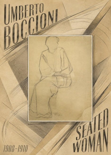 Umberto Boccioni Seated Woman No6 - Poster