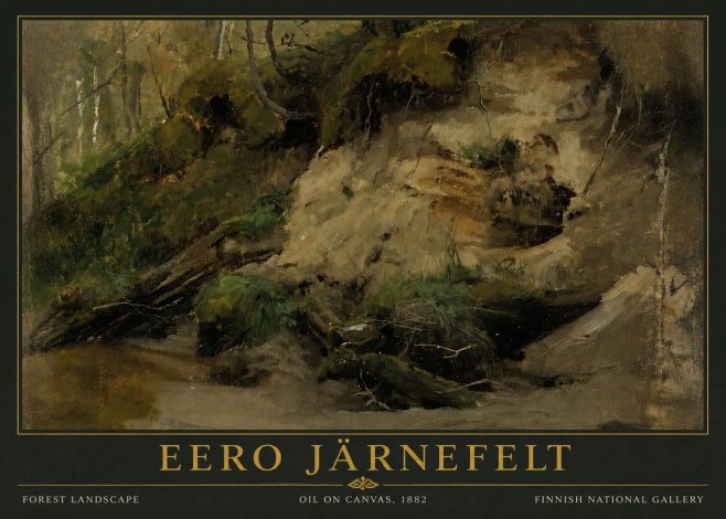 Eero Järnefelt Forest Landscape I No4 - Poster