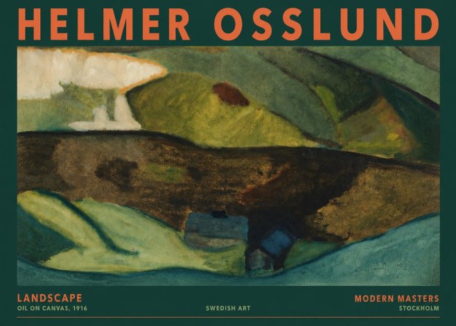 Helmer Osslund Landscape No2 - Poster