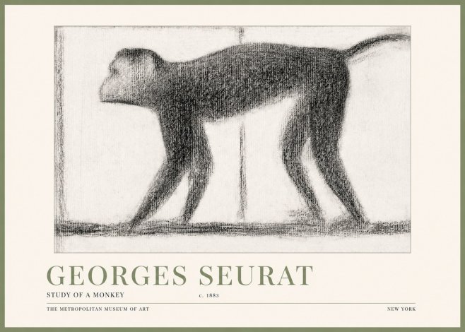 Seurat Study of a Monkey No3 - Poster
