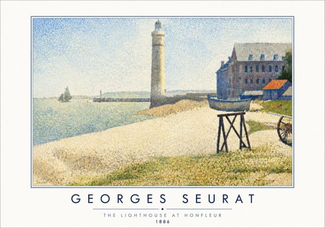 Seurat The Lighthouse at Honfleur No5 - Poster