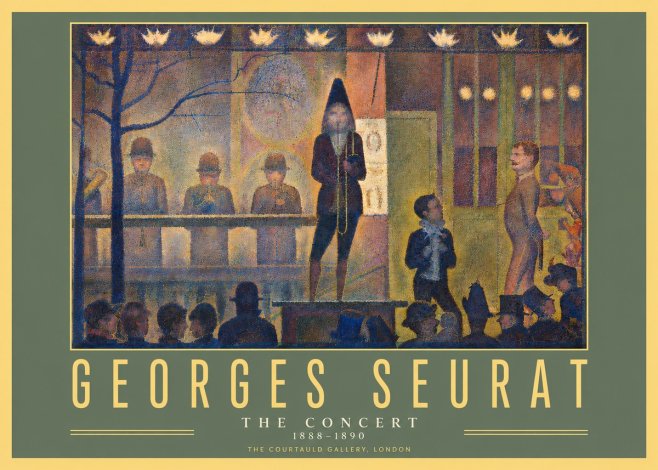 Seurat The Concert No4 - Poster