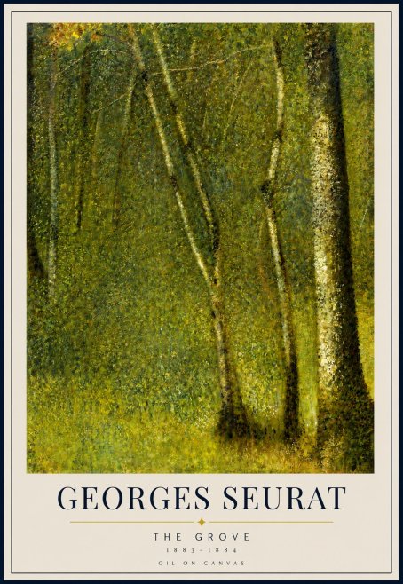 Seurat The Grove No3 - Poster